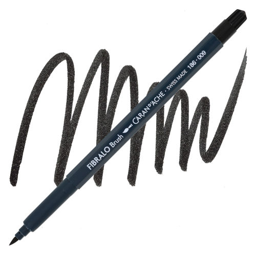 Caran d'Ache Fibralo Brush Pen - Black