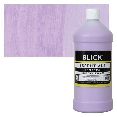 Blick Essentials Tempera - Light Purple, Quart with swatch
