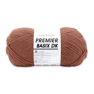 Open in modal - Premier Yarn Basix DK Yarn - Mocha, 306 yards