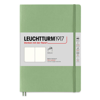 Leuchtturm1917 Blank Softcover Notebook - Sage, 5-3/4" x 8-1/4"