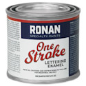 Ronan One Stroke Lettering Enamel - Process Blue, Quarter Pint