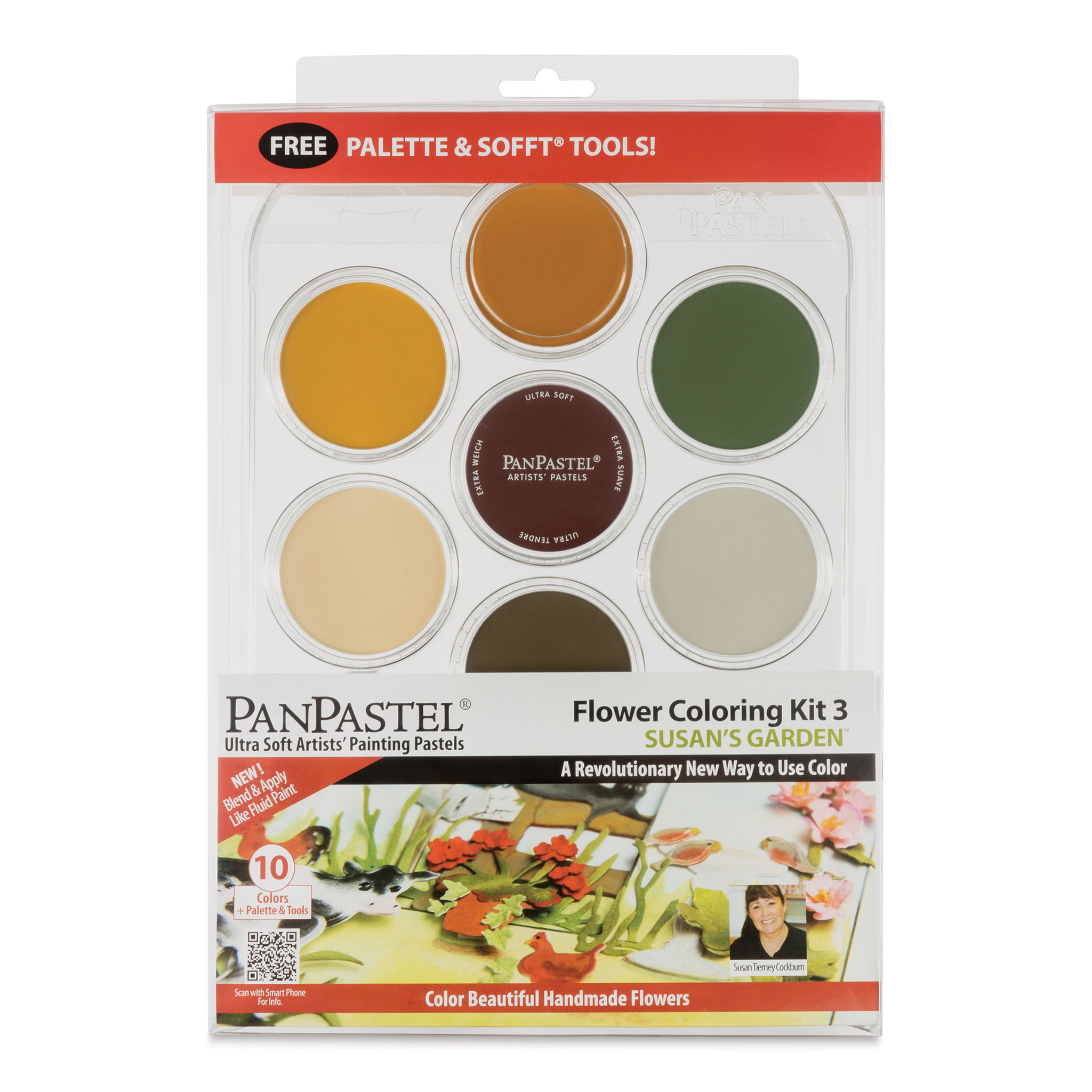 PanPastel Artists’ Painting Pastels Set - Pearlescent Colors and Mediums,  Set of 10