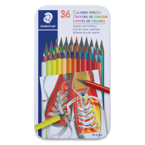 Staedtler Colored Pencil Sets - Front of 36 pc Tin shown