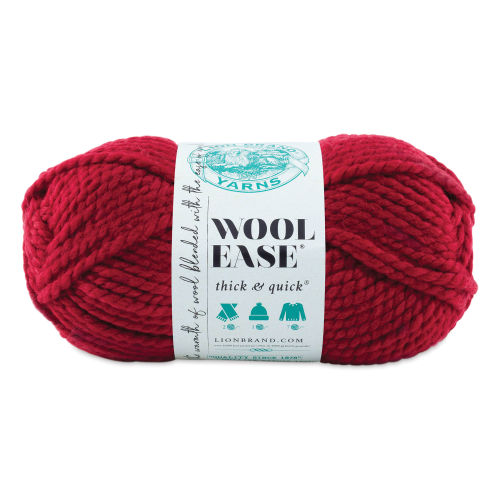 Lion Brand Wool Ease Thick & Quick Yarn - Grey Marble, 106 yds