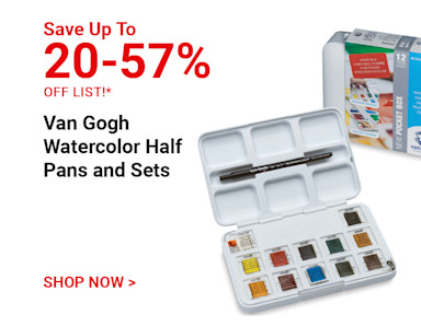 Save xx% off list. Van Gogh Watercolor Half Pans and Sets. Shop Now.