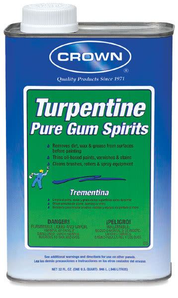 Crown Pure Gum Turpentine BLICK Art Materials