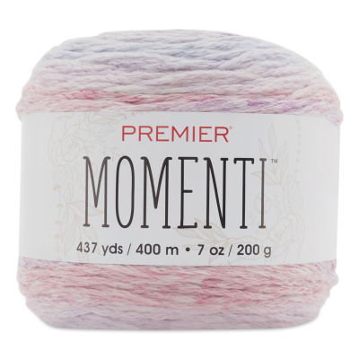 Premier Yarn Momenti Yarn - Hydrangea (side view with label)