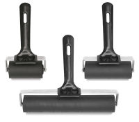 2Pcs Rubber Roller Brayer Rollers Hard Rubber 3.8 and 2.2 Inch for  Printmaking (Black) - Miscellaneous, Facebook Marketplace