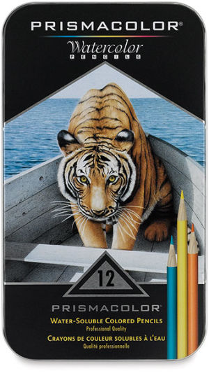 Prismacolor Watercolor Pencil Sets- Set of 12, Front Cover