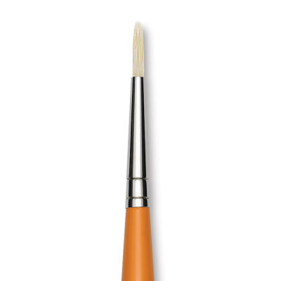 Isabey Chungking Interlocking Bristle Brush - Round, Long Handle, Size 1