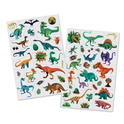Djeco Temporary Tattoos - Dino Club (pages outside of packaging)