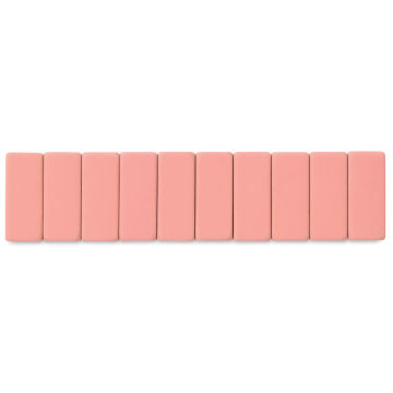Blackwing Pencil Replacement Erasers - Pink, Box of 10 (out of package)
