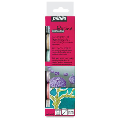 Pebeo Fantasy Prisme Paints - Discovery Set, Set of 6 colors, 20 ml bottles