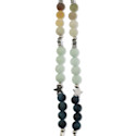 John Bead Solar System Glass Bead Strand - Uranus, 5", 6 mm Dia.
