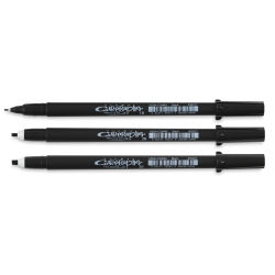 Sakura Pigma Calligrapher Pens - Set of 3, Black, Assorted sizes