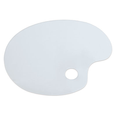 Kingart Oval Clear Acrylic Palette - Top view