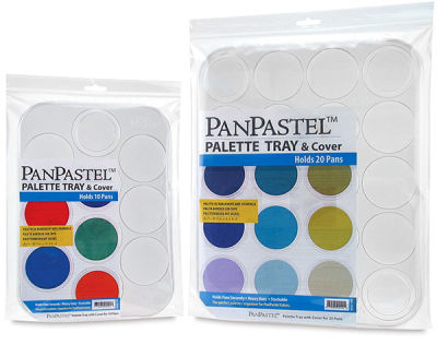 PanPastel Palette Trays - Front view of 10 and 20 piece Tray packages