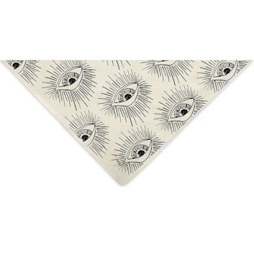 Open in modal - Eyes Print Lokta Paper- Black and Cream, 20" x 30" corner