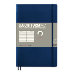 Leuchtturm1917 Ruled Softcover Notebook - Navy, 5" x 7-1/2"