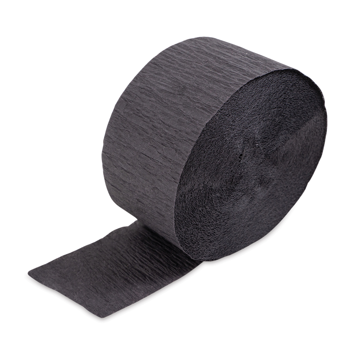 Crepe Paper - 1-7/8 x 500 ft, Black, Streamer