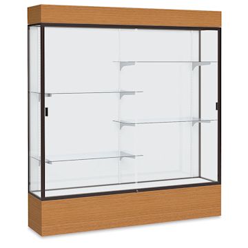 Open in modal - Waddell Reliant Series Display Case - Lighted Case, 72", White Back