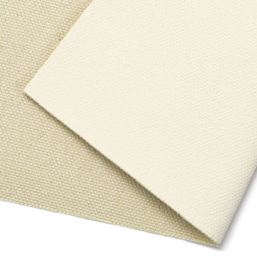 Open in modal - Utrecht Artists' Series Cotton Canvas Roll - 60" x 6 yards, acrylic primed, 10 oz, close-up of canvas