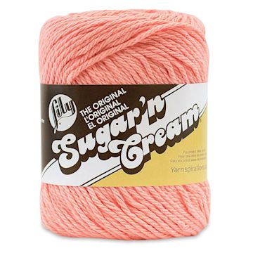 Open in modal - Lily Sugar N' Cream Yarn - 2.5 oz, 4-Ply, Tea Rose