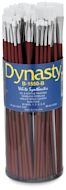 Dynasty Synthetic White Bristle Brush Canisters