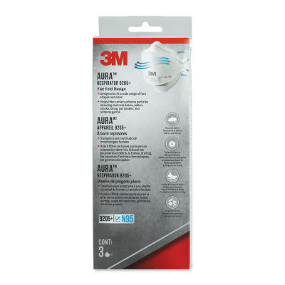 3M Aura N95 Particulate Respirator - Pkg of 3, front of packaging