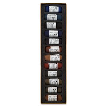 Open in modal - Dark, Set of 12 Pastels in Tray
