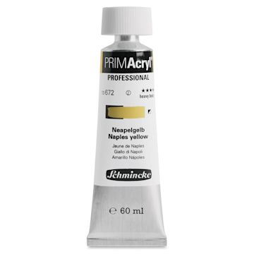 Open in modal - Schmincke Primacryl Professional Acrylic Paint - Naples Yellow, 60 ml Tube