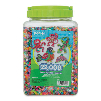 Perler Multi-Mix Bead Jar - Front view of jar