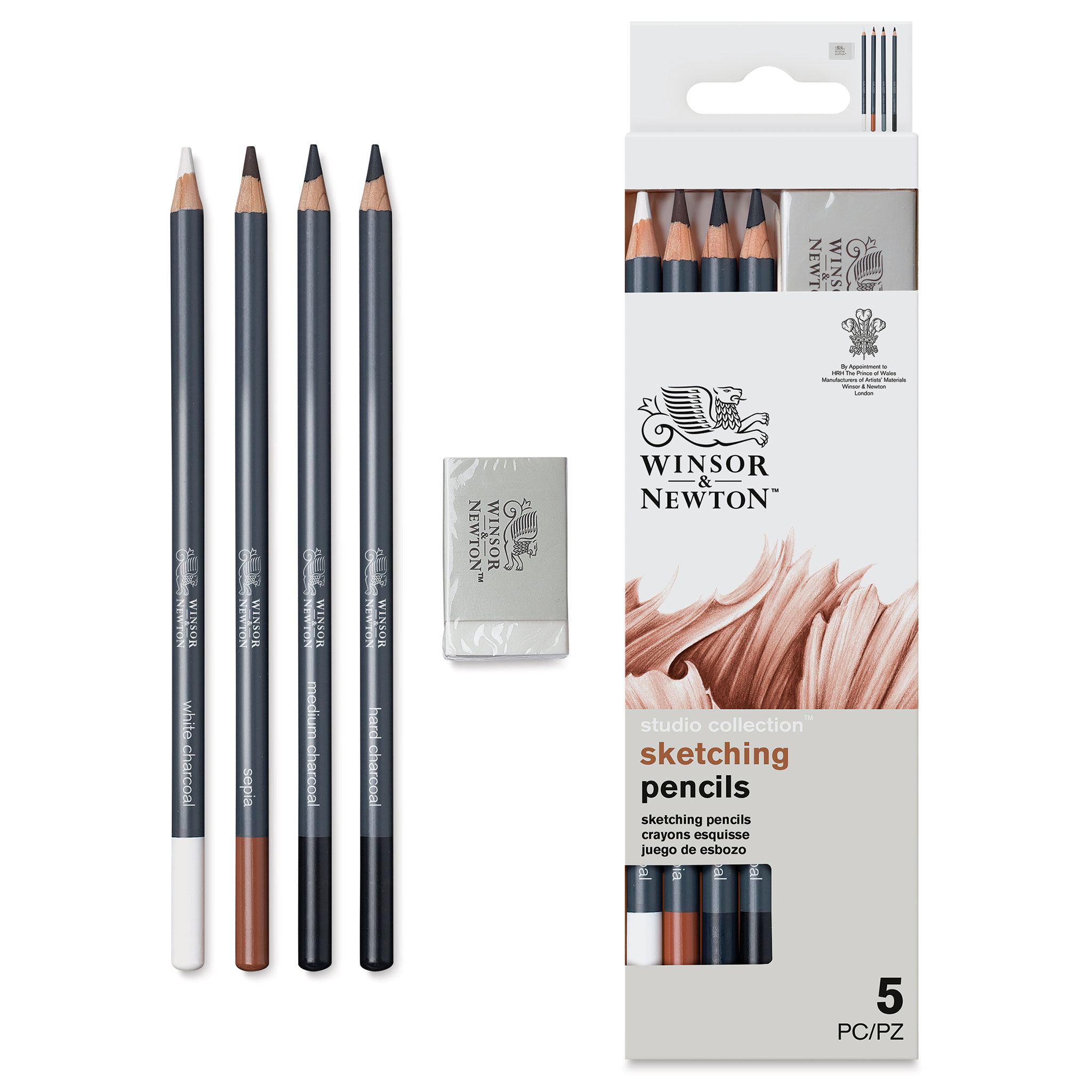 Winsor & Newton Studio Collection Sketching Pencils - Set of 5