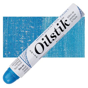 Open in modal - Shiva Oilstik Oil Paint - Iridescent Dark Blue oilstik and swatch