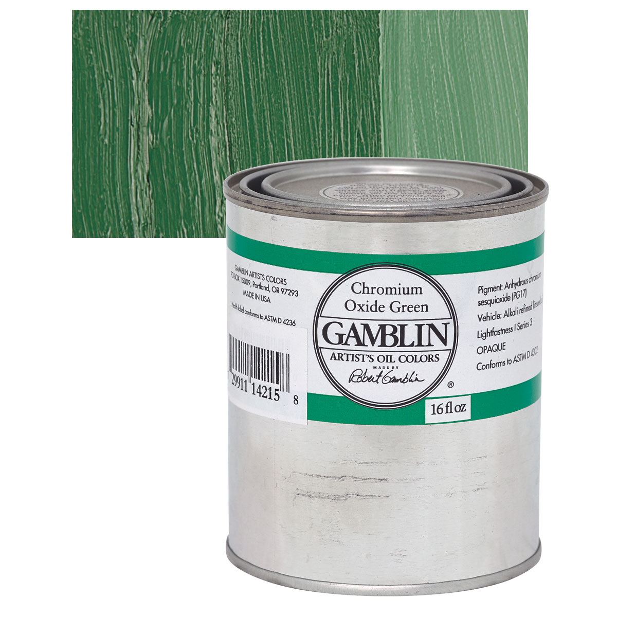 Oil Colors - Chromium Oxide Green Oil Paint