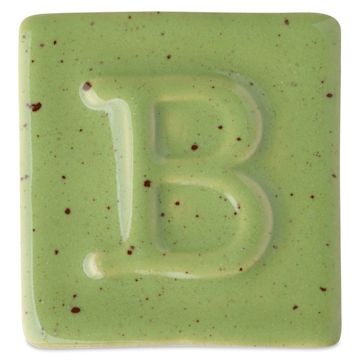 Open in modal - Botz Pro Glaze - Peridot, 200 ml sample fired to 1050°C / 1922°F