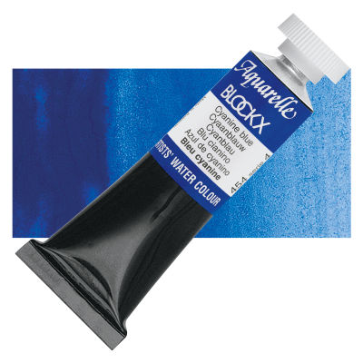 Blockx Artists' Watercolor - Cyanine Blue, 15 ml Tube