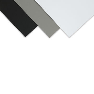 Savage Economy Matboard Packs - Closeup of Black, Grey and White colors offered