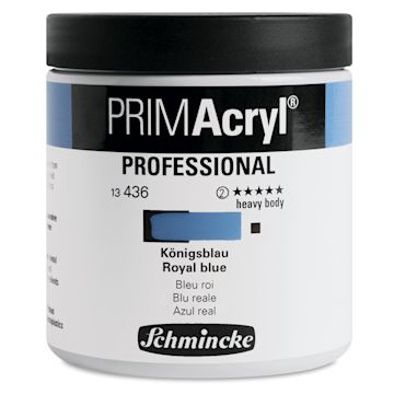 Open in modal - Schmincke Primacryl Professional Acrylic Paint - Royal Blue, 237 ml Jar