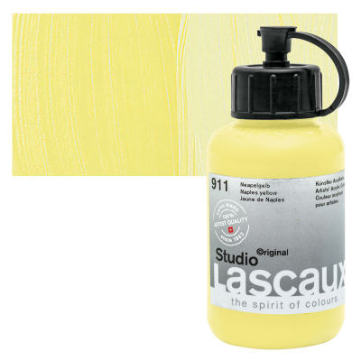 Lascaux Studio Acrylics - Naples Yellow, 85 ml bottle