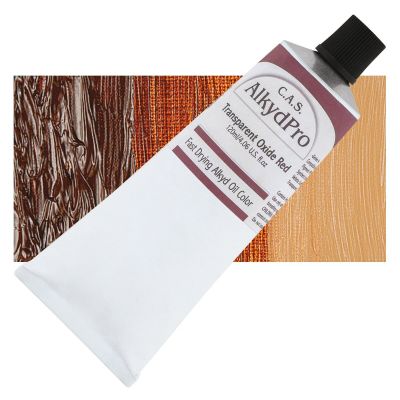 CAS AlkydPro Fast-Drying Alkyd Oil Color - Transparent Oxide Red, 120 ml tube