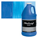Chromacryl Students' Acrylics - Neon Blue, 64 oz bottle