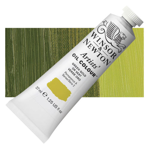 Winsor & Newton Artists' Oil Color - Green Gold, 37 ml tube