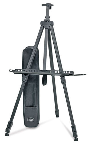 Deluxe Aluminum Travel Easel and Tripod Combo