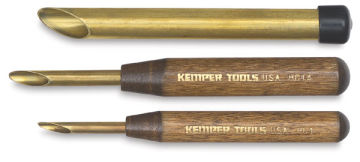 Kemper Hole Cutters - 3 sizes of Hole Cutters shown horizontally