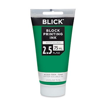 Open in modal - Blick Water-Soluble Block Printing Ink - Green, 2.5 oz