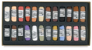 Portrait A, Set of 24 Pastels in Tray