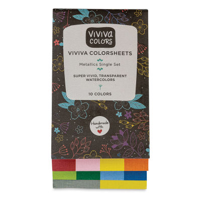 Viviva Colorsheets - Metallic Colors, Set of 10 (Front)