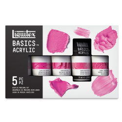 Liquitex Basics Acrylic Mediums Starter Set - Front of package of 5 pc Starter set