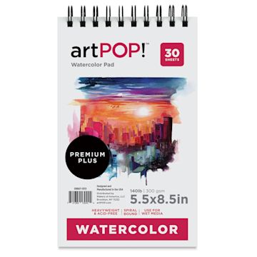 artPOP! Watercolor Spiral Bound Pad - 5-1/2